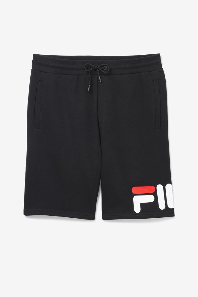 Fila Miesten Shortsit Zeshawn Mustat - ZESL-86437